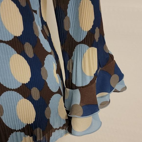 Cato Women's Large Retro Button Up Blouse - Picture 3 of 12